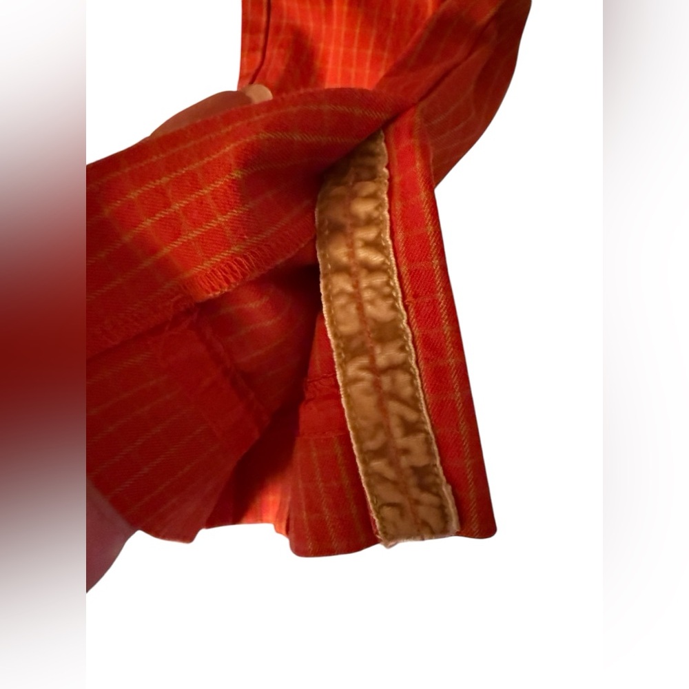 Anthropologie The Essential Slim plaid red pants women’s size 10 ankle - Picture 9 of 13